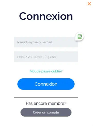 Connexion des membres du Casino Infinity
