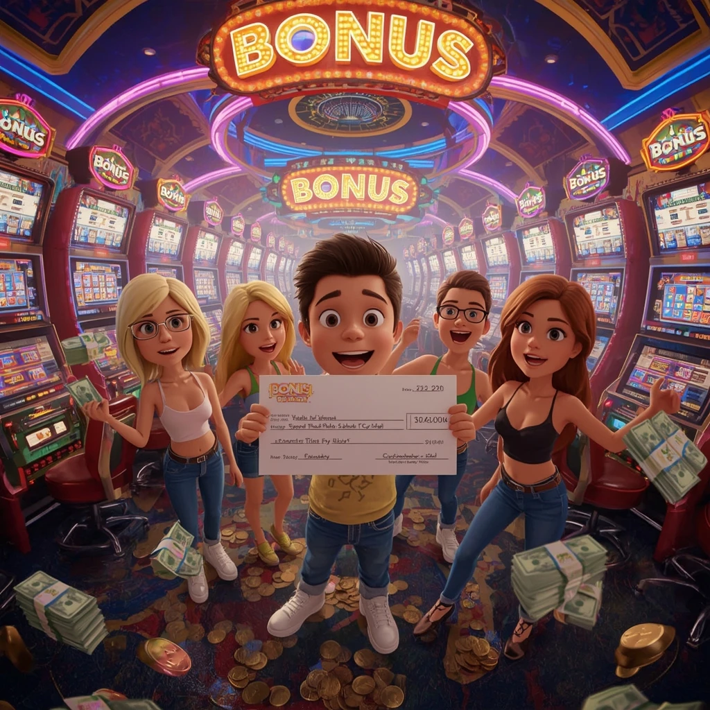 bonus dans les mains d’un homme au CASINO INFINITY
