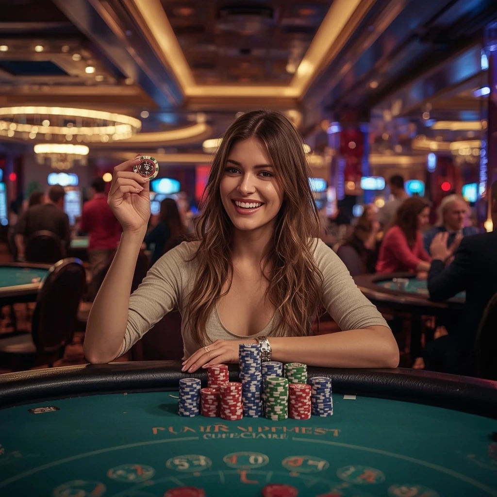bonus dans les mains de l'homme au casino CASINO INFINITY