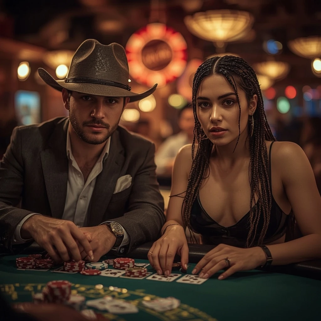 photo de deux joueurs de poker Casino Infinity